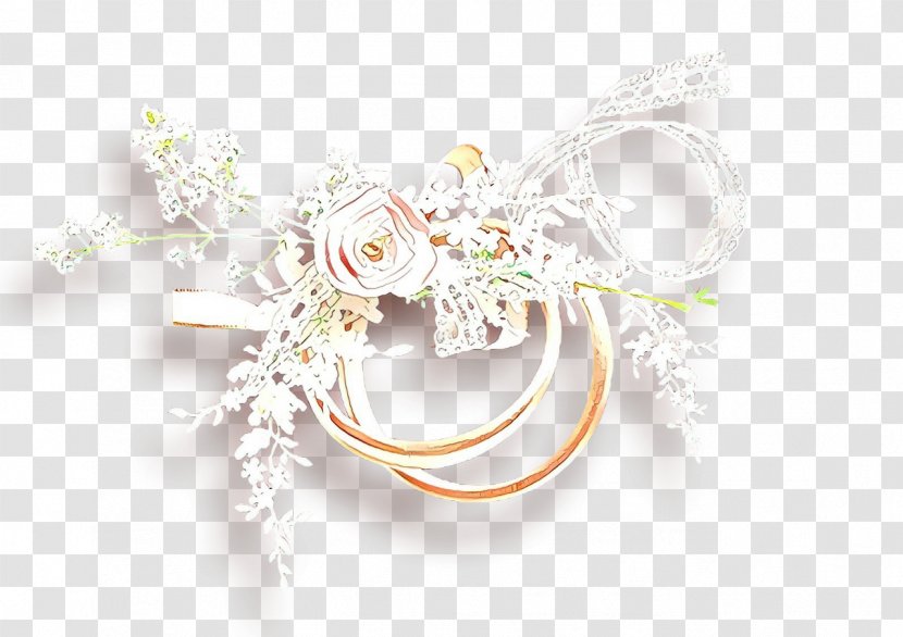 Wedding Flower Background - Hair - Diamond Silver Transparent PNG