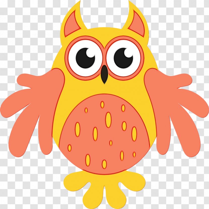 Orange - Owl - Bird Transparent PNG
