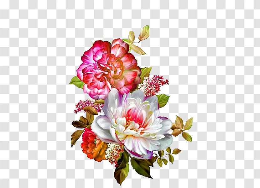 Flower Pictures Watercolor: Flowers Illustration Floral Design - Pink - Textil Border Transparent PNG
