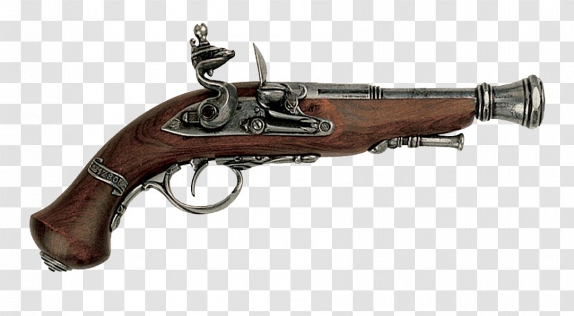 18th Century Flintlock Knife Pistol Firearm - Tree Transparent PNG