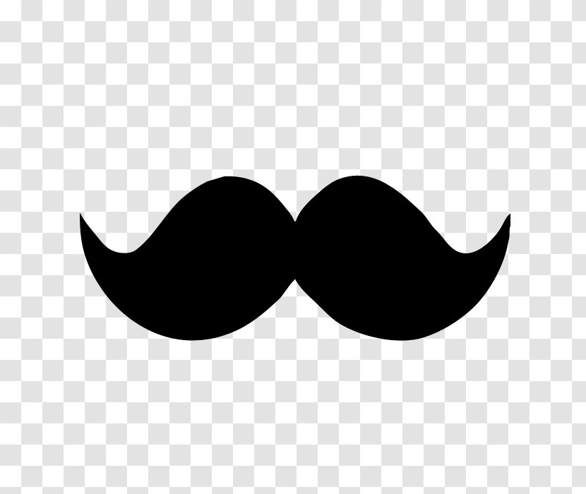 Handlebar Moustache T-shirt Clip Art - Monochrome Transparent PNG