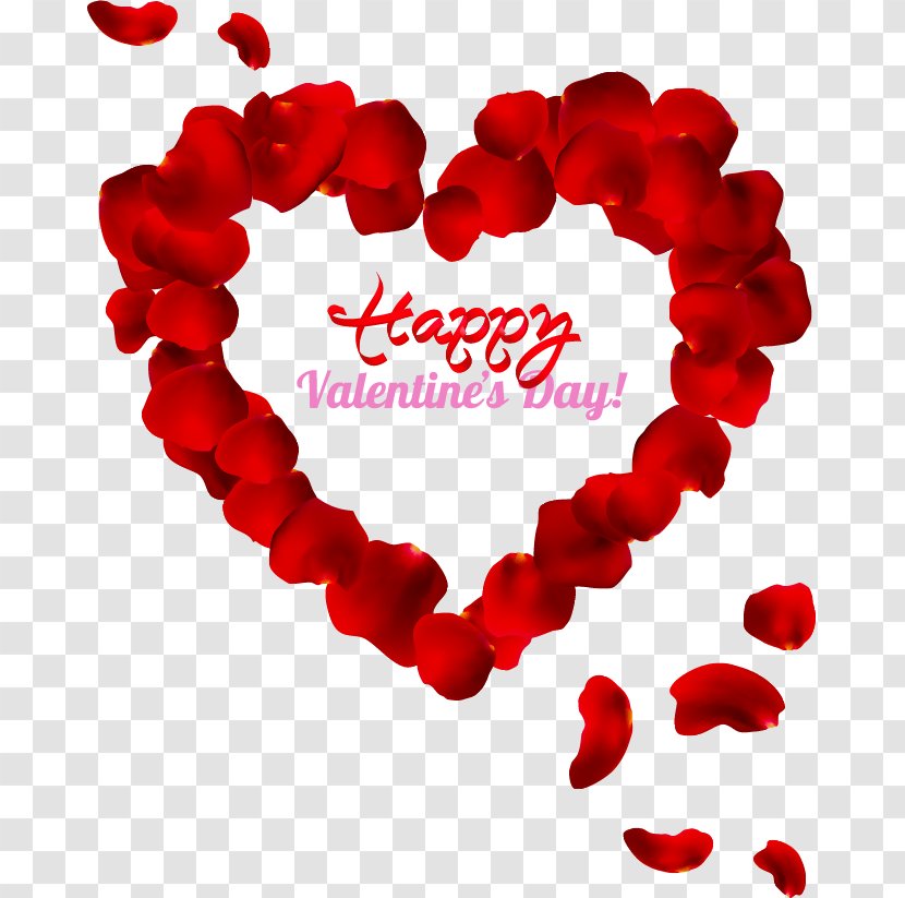Petal Heart Valentine's Day - Flower Transparent PNG