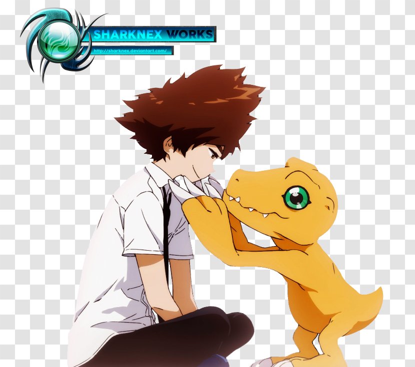 Tai Kamiya Agumon YouTube Biyomon Digimon Adventure Tri. - Cartoon Transparent PNG