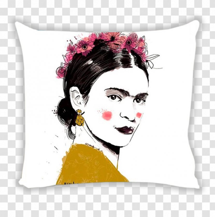 Printed T-shirt Frida Kahlo Sleeve - Geisha Transparent PNG