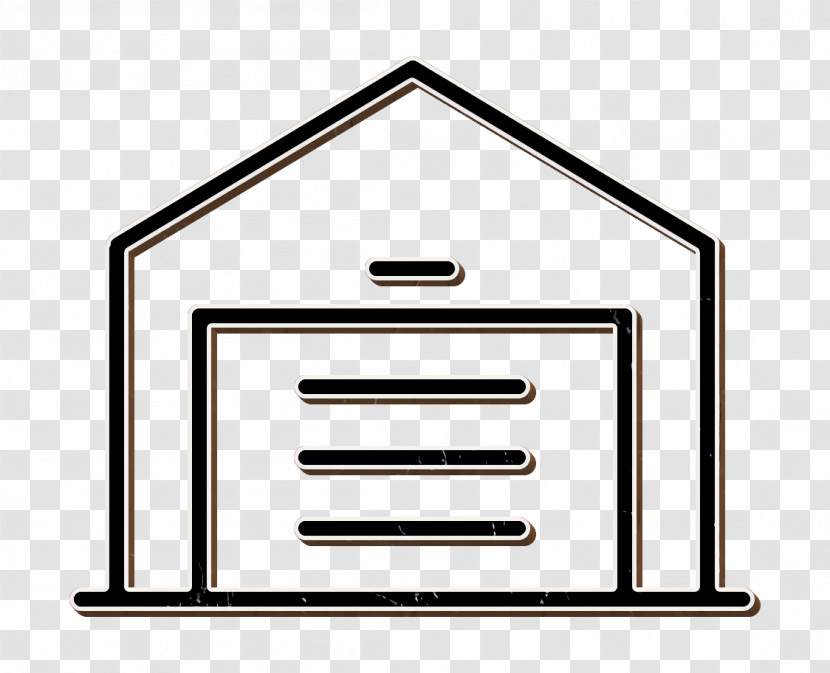 Building Icon Car Icon Garage Icon Transparent PNG