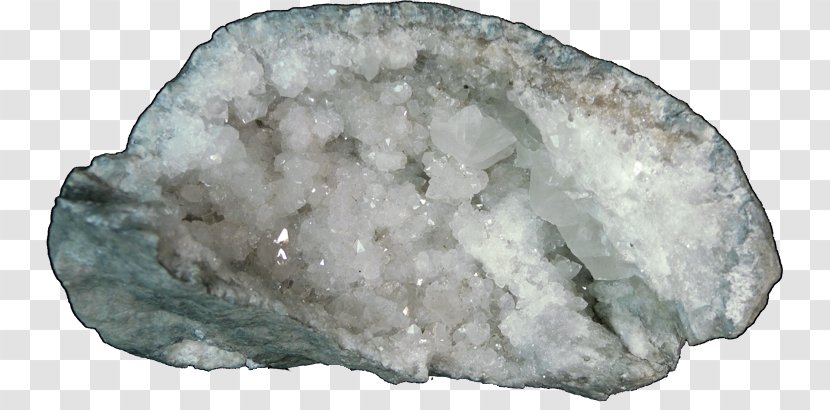 Crystal Keokuk Igneous Rock Quartz Geode - Sales - Calcite Transparent PNG