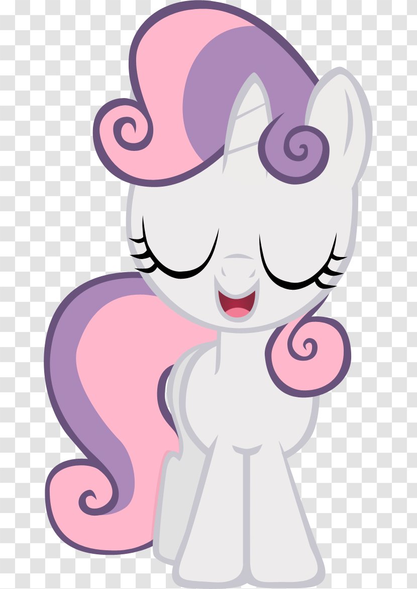 Sweetie Belle Singing My Little Pony: Friendship Is Magic Fandom - Silhouette Transparent PNG