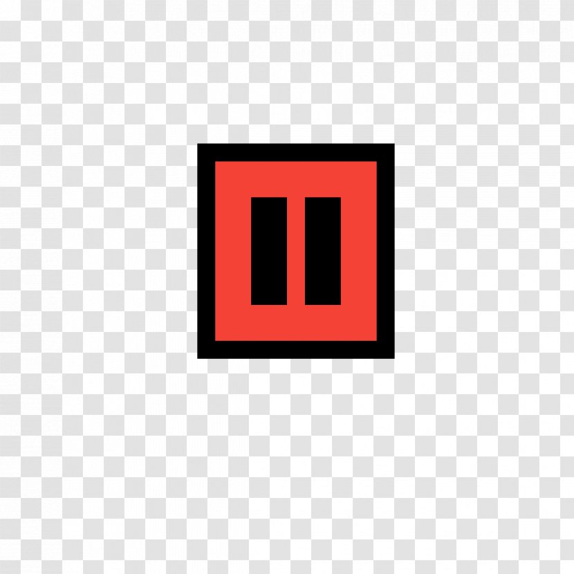Logo Brand Font - Pause Button Transparent PNG