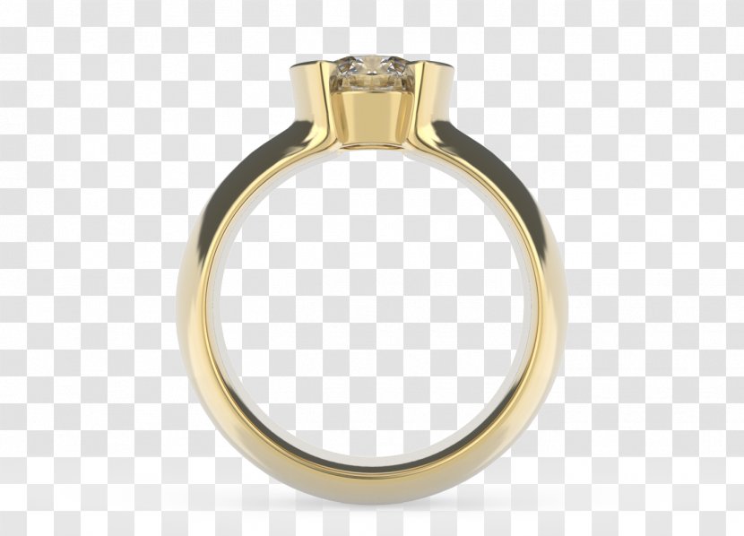 Wedding Ring Jewellery Engagement Gemstone - Round Bezel Transparent PNG