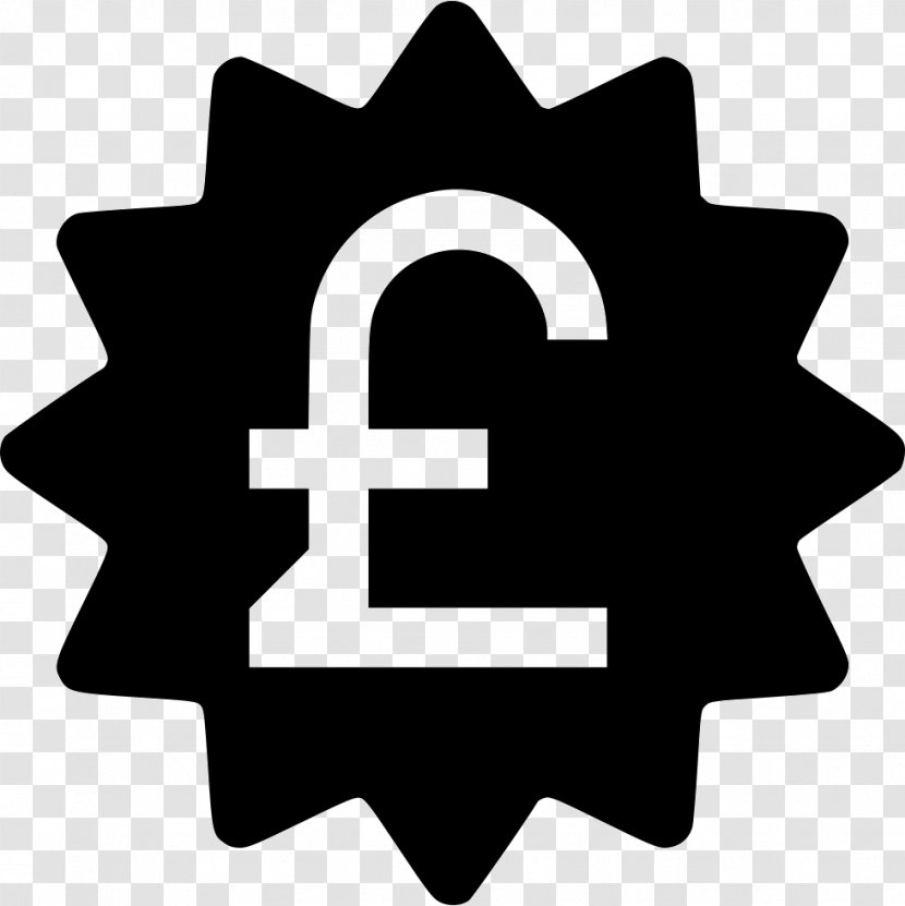 Pound - Logo - Black And White Transparent PNG