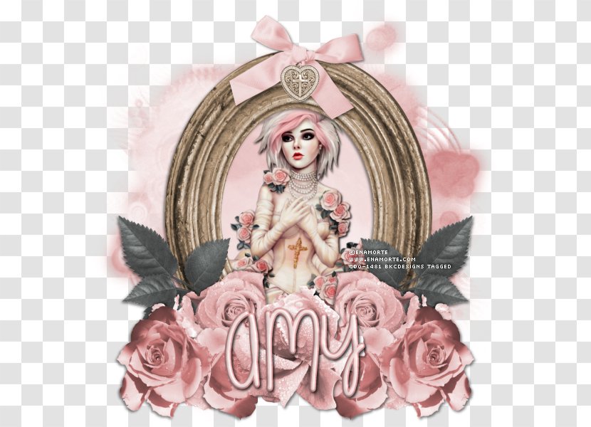 Pink M Flower Character Fiction Transparent PNG