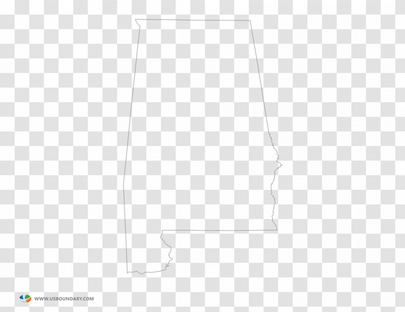 Line Angle - White - State Outline Transparent PNG