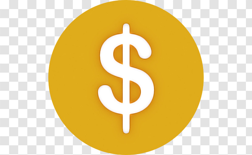 Yellow Symbol Circle Currency Sign Transparent PNG
