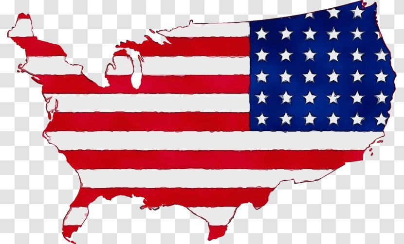 Flag Of The United States U.S. State Vector Graphics - Map - Independence Day Transparent PNG