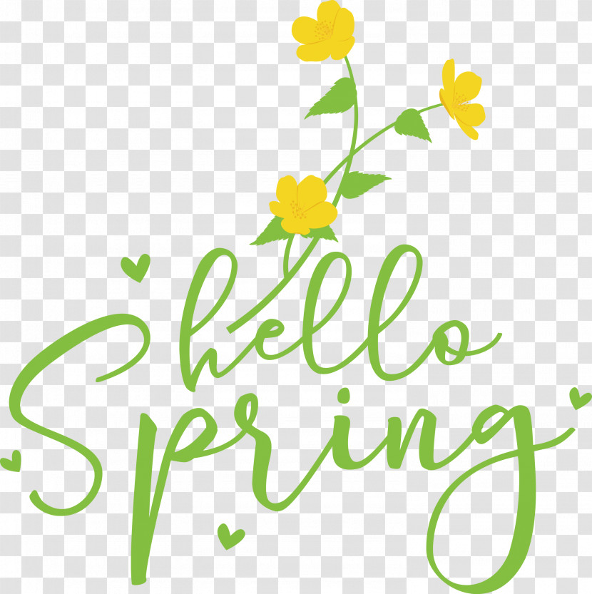 Hello Spring Spring Transparent PNG