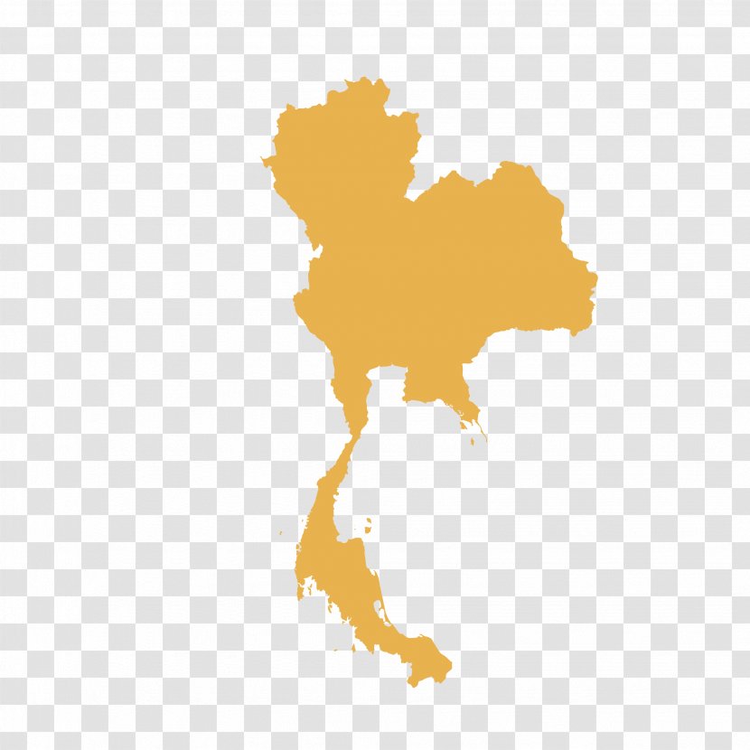 Thailand Vector Map Transparent PNG