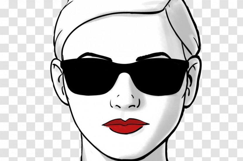 Sunglasses Eye Face - Silhouette - Match-fire Transparent PNG