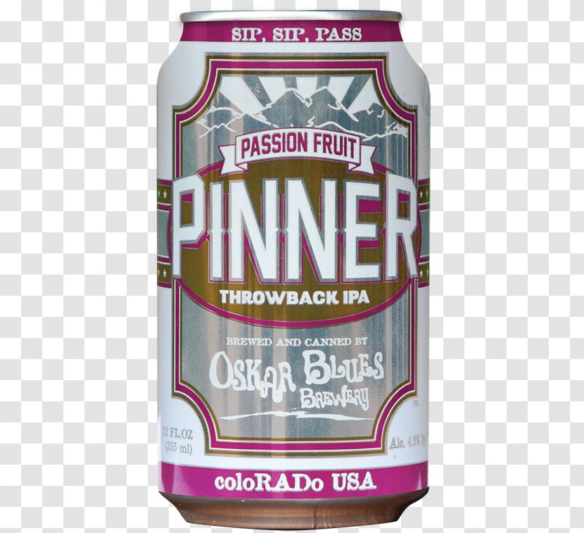 Beer Oskar Blues Brewery India Pale Ale Beverage Can - Passion Fruit Transparent PNG