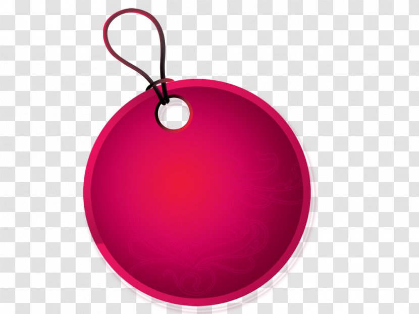 Christmas Ornament Circle Password Icon - Pink - Label Cards Transparent PNG