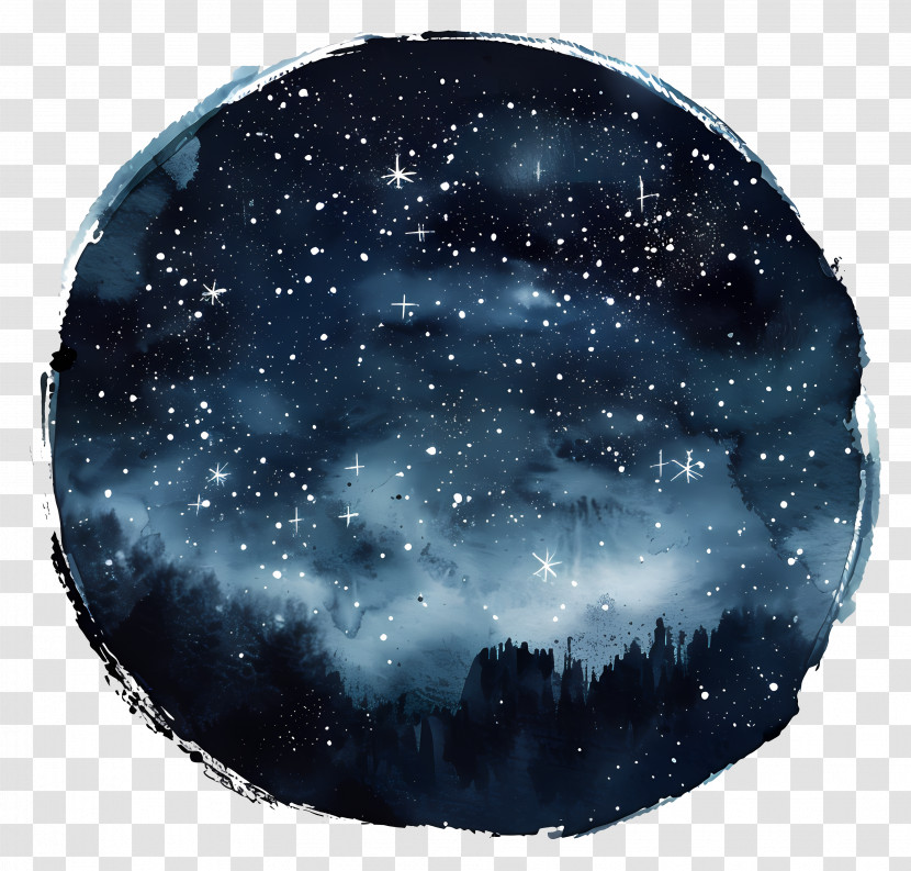 Night Sky - Night Sky Illustration With Starry Details Transparent PNG