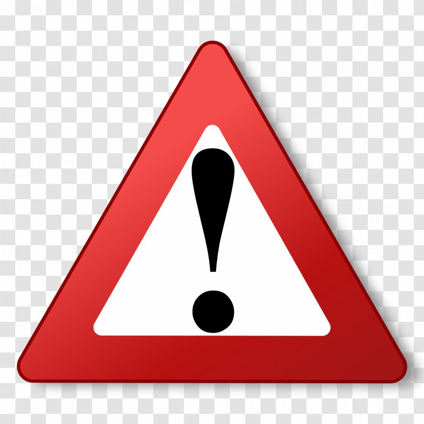 Clip Art Warning Sign - Traffic - Problem Symbol Transparent PNG