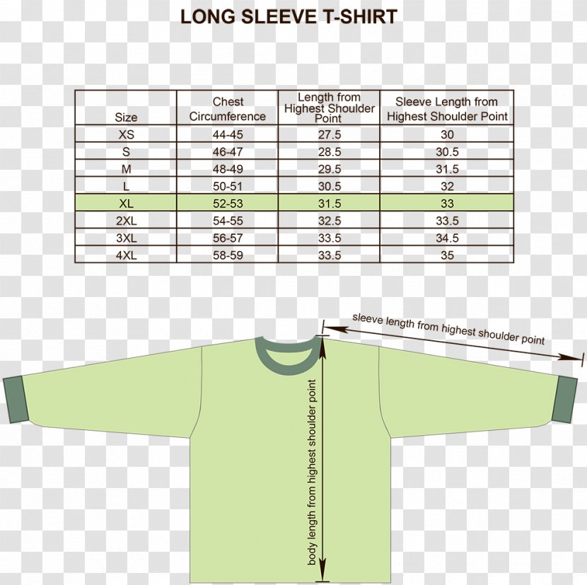 Long-sleeved T-shirt Hoodie Clothing Sizes - Area - Long Sleeve T Shirt Transparent PNG