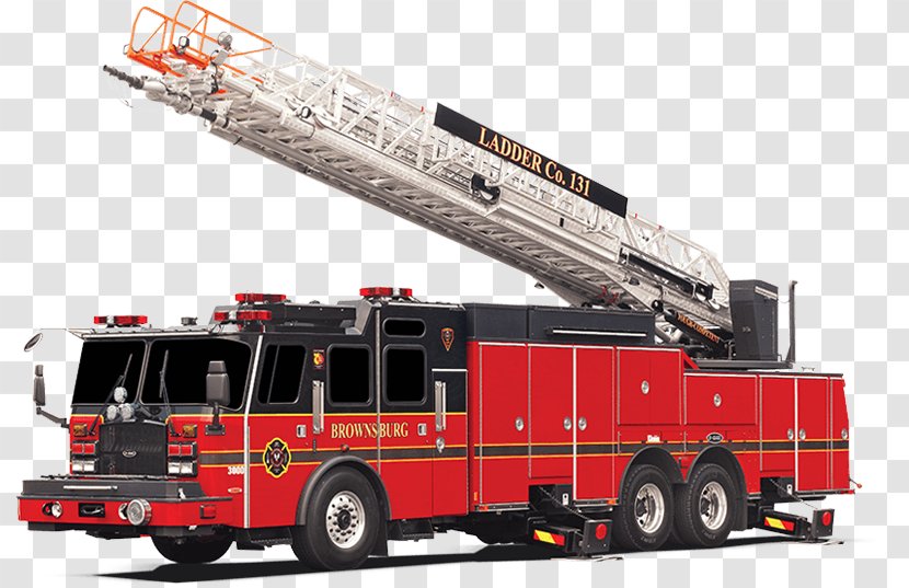 Fire Engine Ladder Department Vehicle E-One Transparent PNG