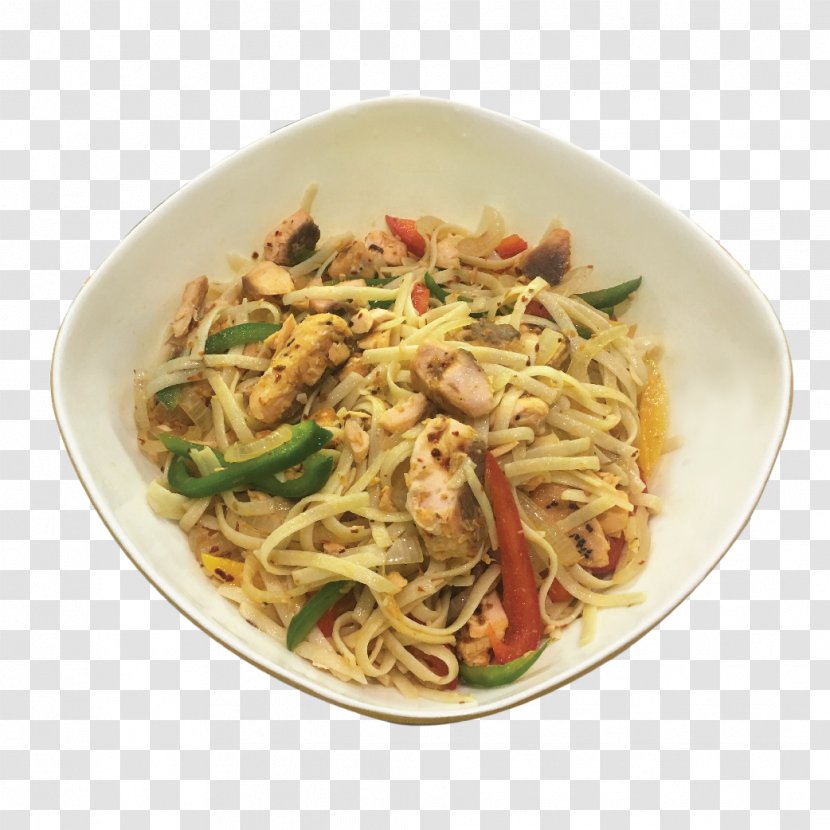 Chow Mein Chinese Noodles Lo Singapore-style Fried - Yakisoba - Salmon Salad Transparent PNG