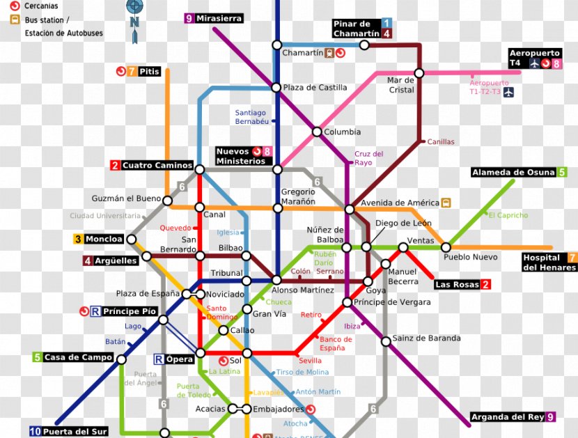 Rapid Transit Madrid Metro Adolfo Suárez Madrid–Barajas Airport Map - Public Transport Transparent PNG