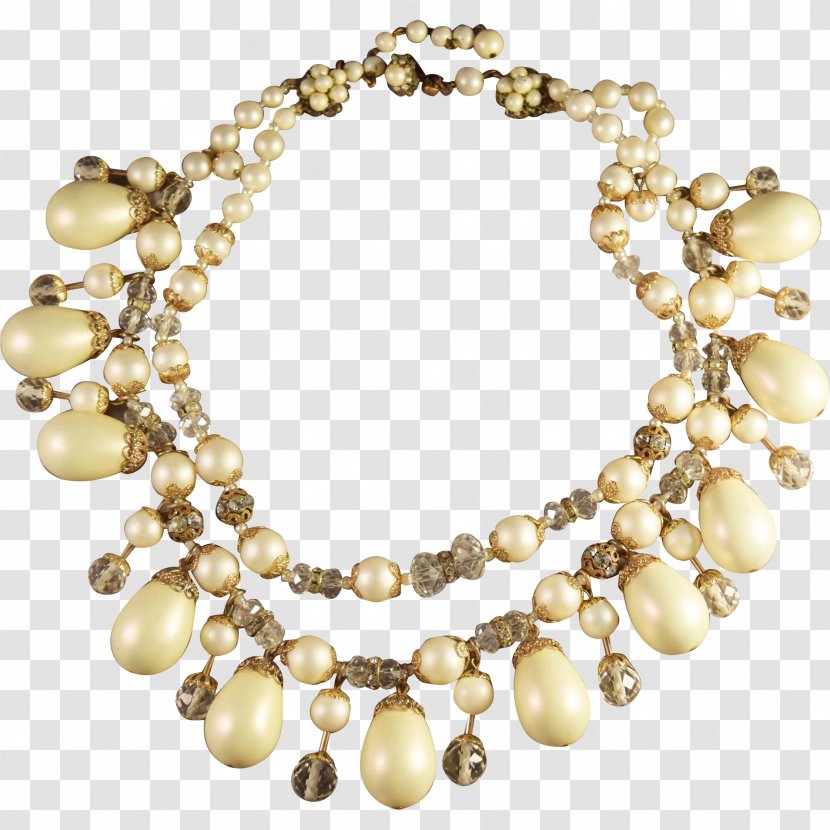 Pearl Necklace Bead Bracelet Brooch Transparent PNG