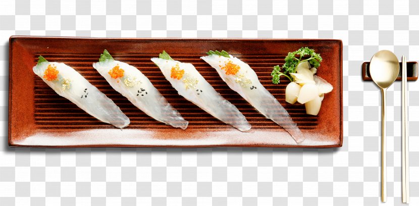 Sushi Japanese Cuisine Sashimi Gastronomy - Fish Products Transparent PNG