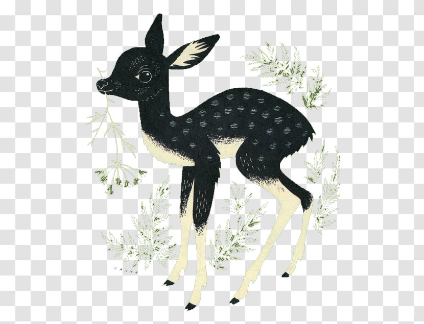 Deer Artist - Pattern Transparent PNG
