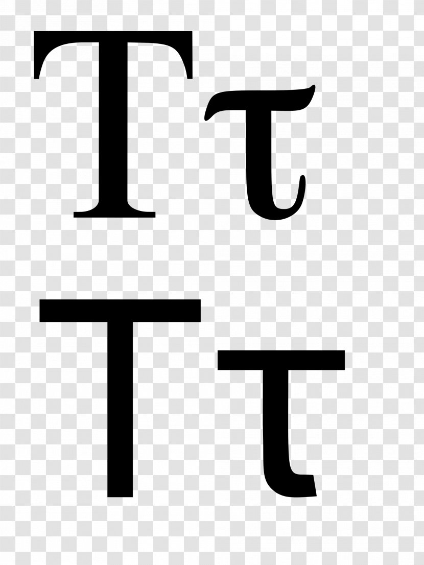 Tau Greek Alphabet Letter Symbol Transparent PNG