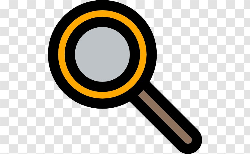 Magnifying Glass Clip Art - Yellow Transparent PNG