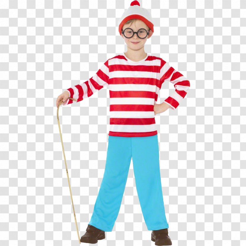 Costume Party Girls Where's Wally? Wenda Child Smiffys - Sleeve Transparent PNG