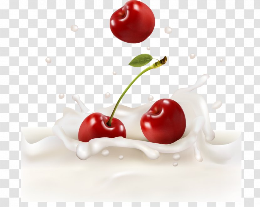 Milk Vector Graphics Stock Photography Cherries Illustration Transparent PNG