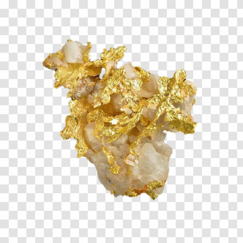 Gold Rock - Mineral - Free Stone Pull Element Transparent PNG