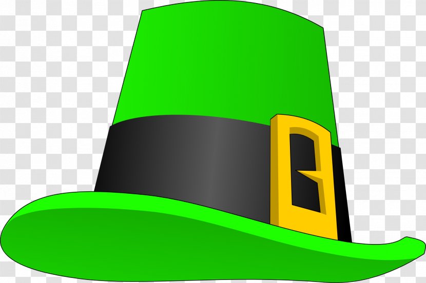 Leprechaun Hat Saint Patrick's Day Clip Art - Yellow Transparent PNG
