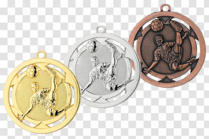 Silver Medal Trophy Gold Football - Placa Commemorativa Transparent PNG