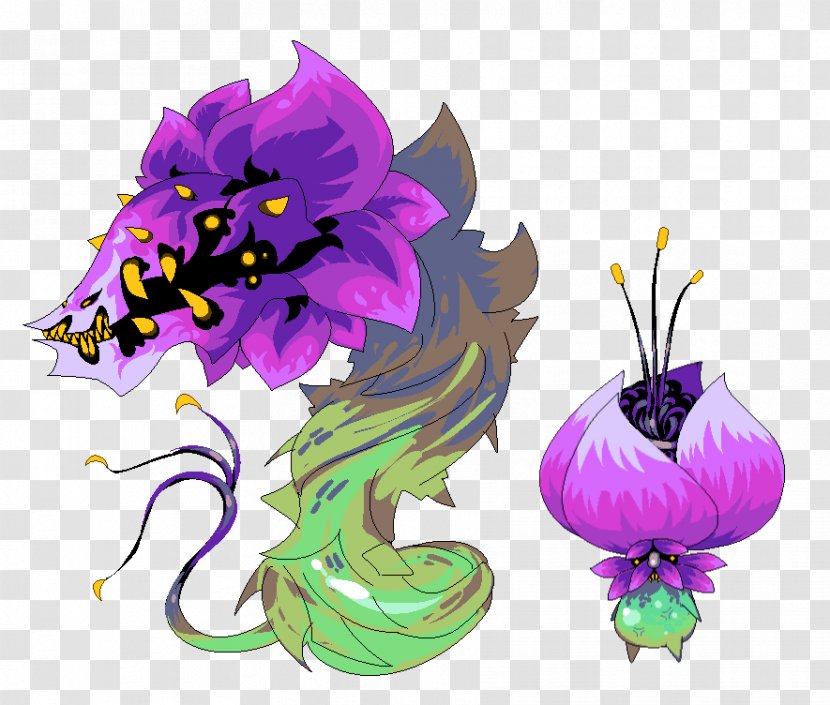 Floral Design Purple Clip Art - Fictional Character - After The Breeding Season Transparent PNG