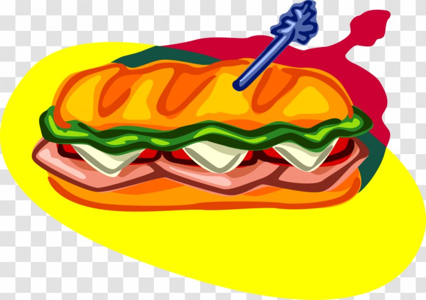 Clip Art Taco Submarine Sandwich Cafe - Fast Food - Hoagie Vector Transparent PNG
