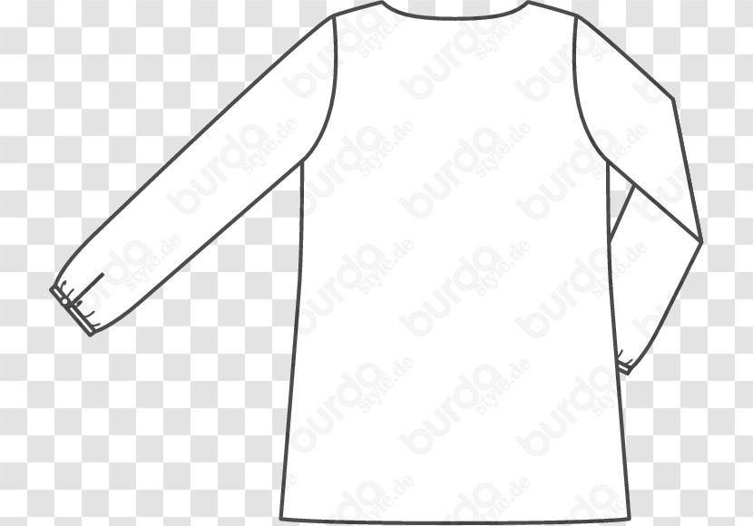 T-shirt Burda Style Collar Fashion Pattern - Sewing - Chiffon Transparent PNG
