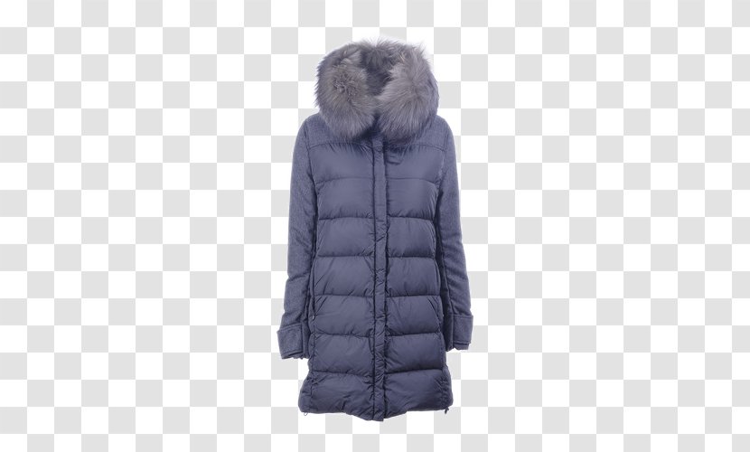 Coat Jacket Fashion Fur Collar - Ms. Down Transparent PNG