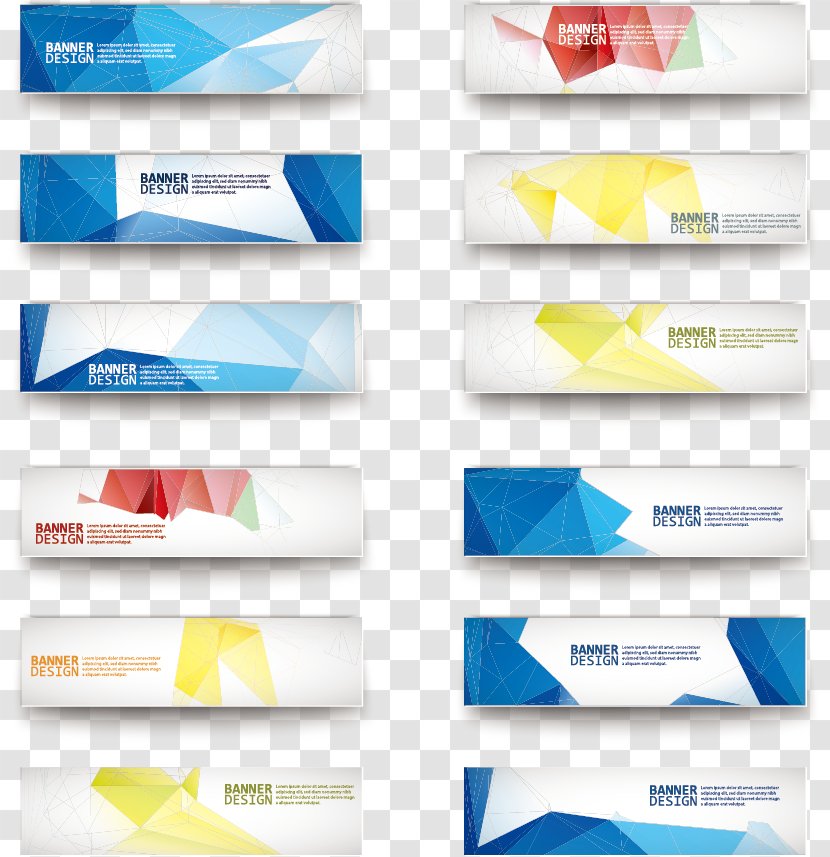 Geometry Euclidean Vector Web Banner - Product Design - Color Material Transparent PNG