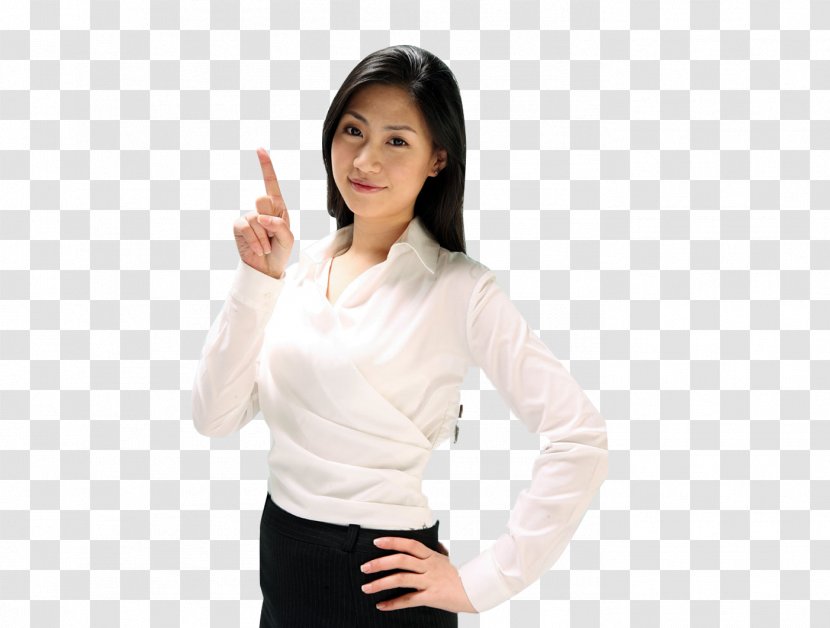 White-collar Worker Job Salaryman - Silhouette - Click On The Appearance Of Finger Direction Beauty Material Transparent PNG