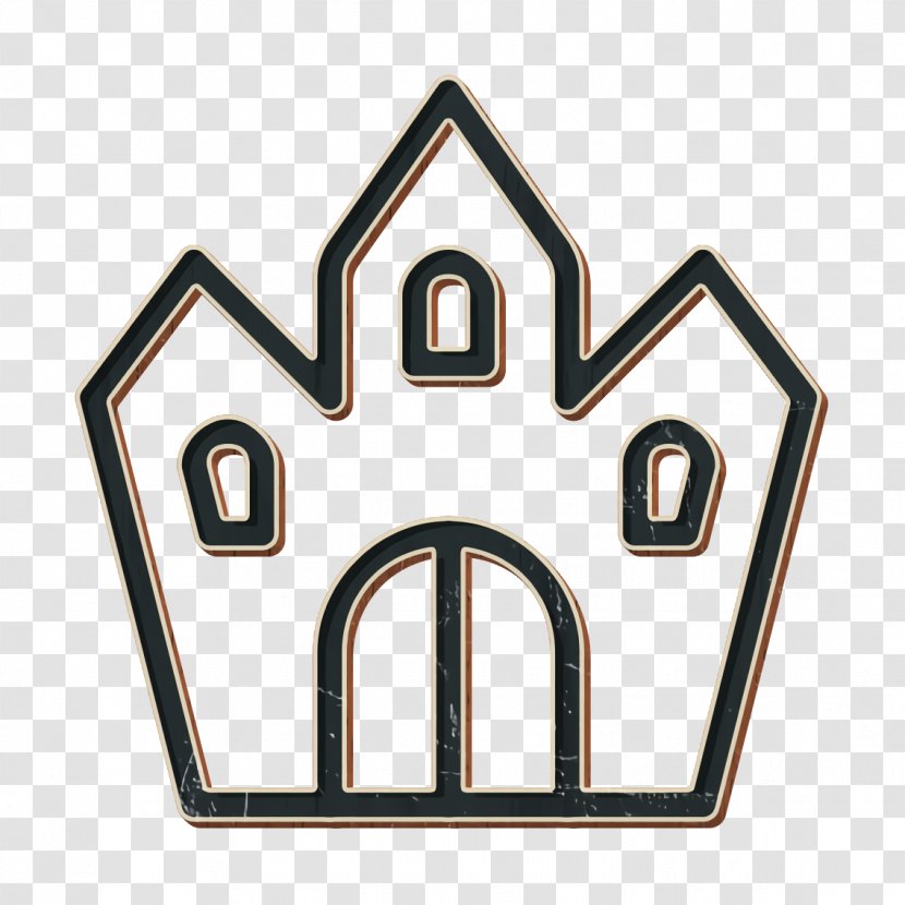 Castle Icon Ghost Halloween - Symbol Logo Transparent PNG