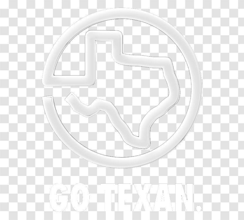 Trademark Texas GO TEXAN Font - White - Design Transparent PNG