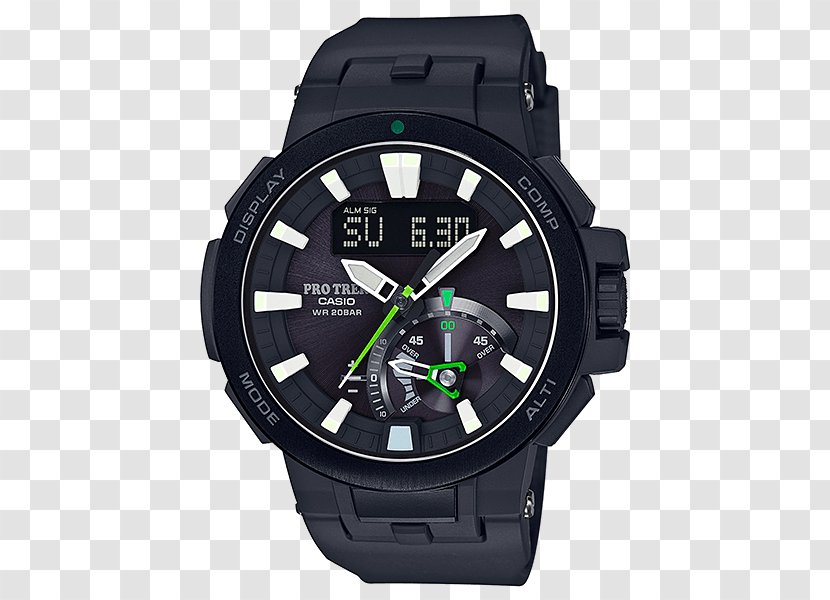 PROTREK Casio Solar-powered Watch Tough Solar - Tide Transparent PNG