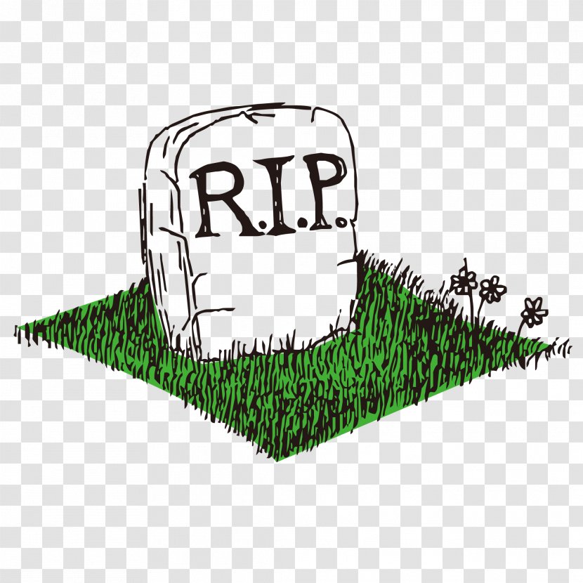 Grave Headstone Cemetery Clip Art - Rest In Peace - Vector Image Of The Transparent PNG