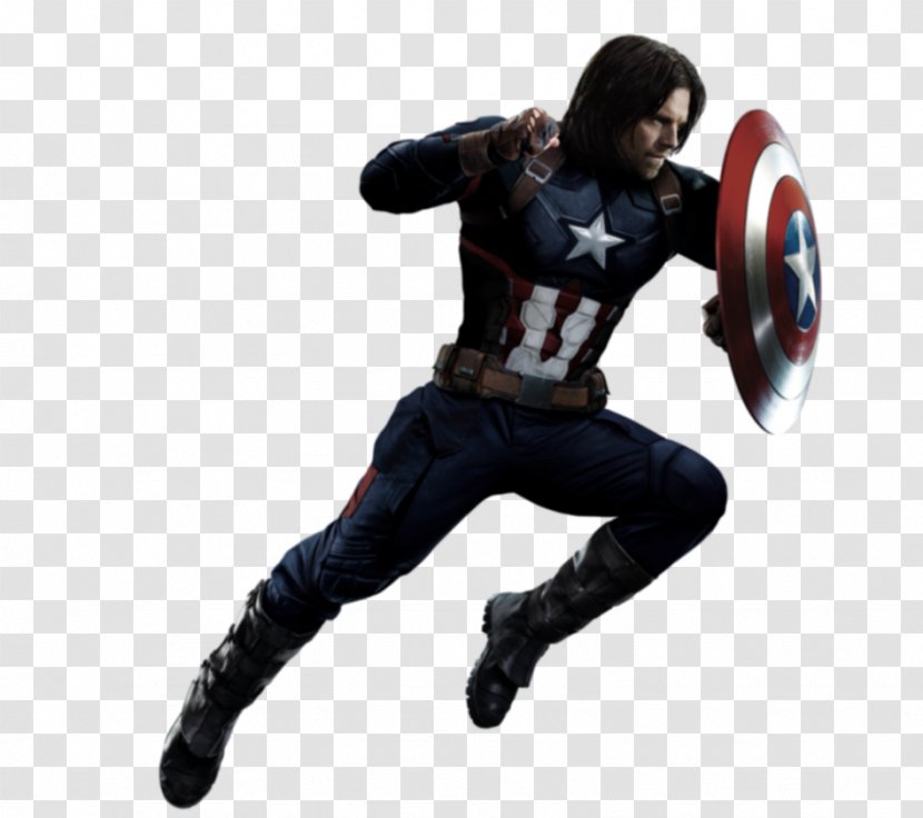 Captain America And The Avengers Bucky Barnes Falcon Black Widow - Winter Soldier Transparent PNG